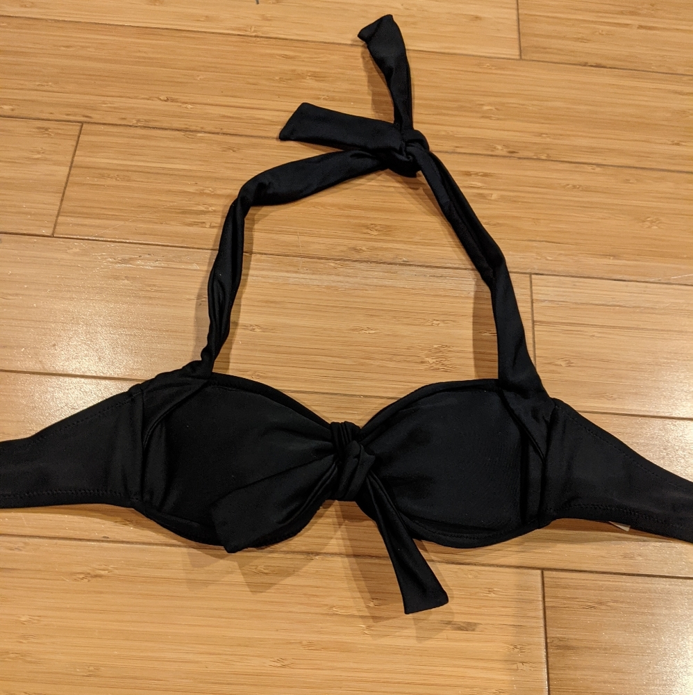 Retro halter bikini top